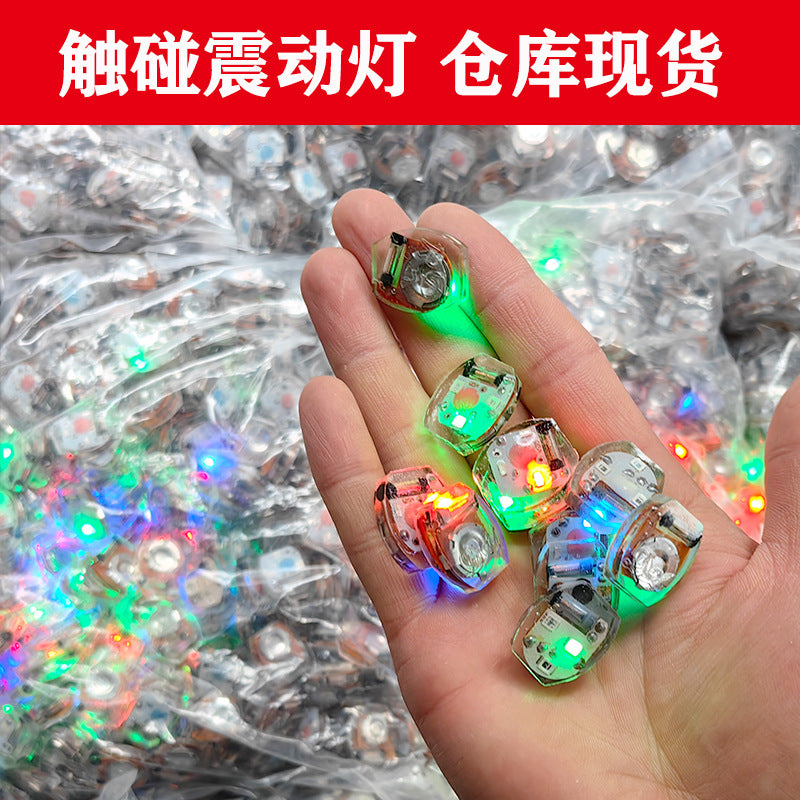 Wholesale 20pcs Vibrating Light Luminous Watch Light Toy Accessories Flash Ball Red and Blue Double Flash Multipurpose Light